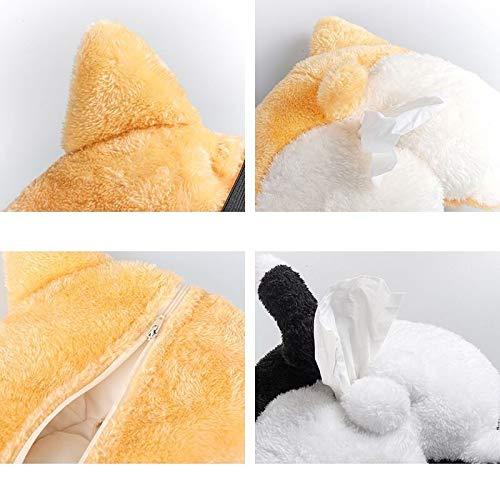 Tissue Box Cover Soft Adorable Corgi Butt Shaped Creative Storage Bag Hanging Pouch Tissue Box Wrapper For Car Home 52.00 AED
